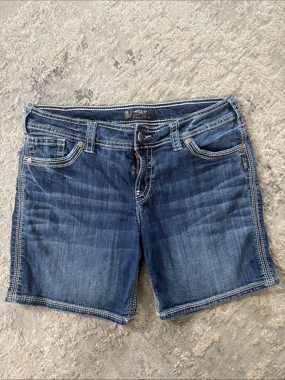 Silver Jeans Dark Blue Denim Women's Shorts